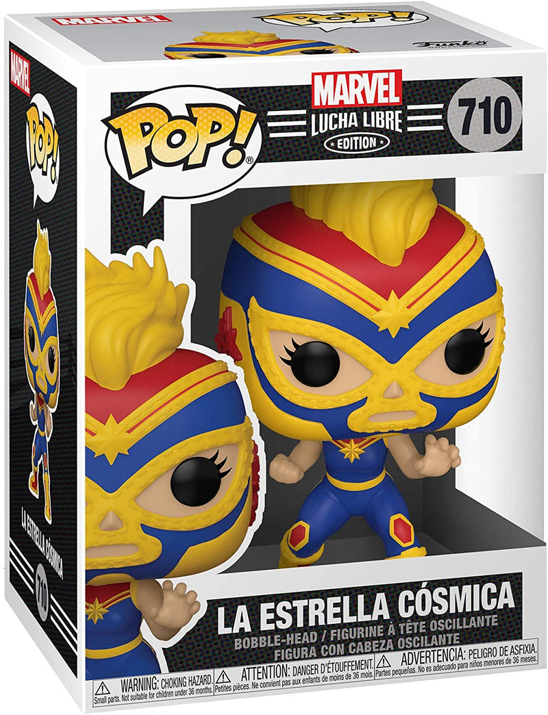 La Estrella Cosmica - Captain Marvel (Marvel Luchadores) Funko Pop!