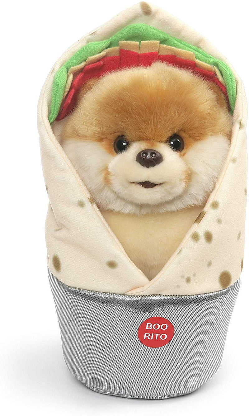 GUND Boo Pomeranian World's Cutest Dog Boo-Rrito Burrito