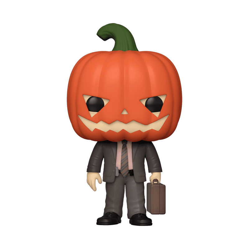 Funko Pop! TV: The Office- Dwight with Pumpkinhead Vinyl Figure