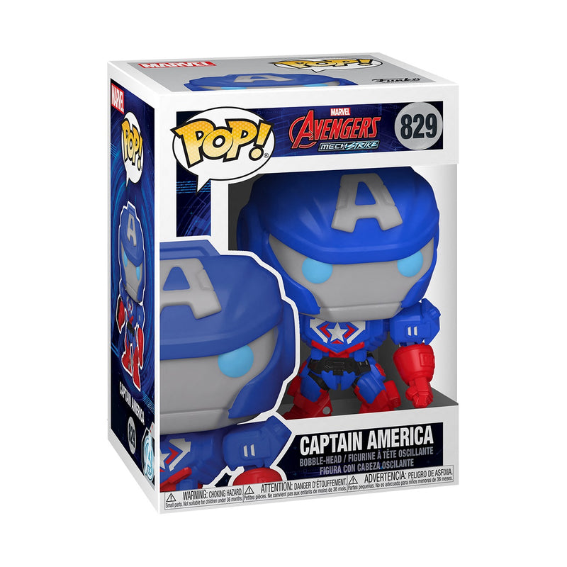 Funko POP! Marvel: Avengers Mech Strike - Captain America