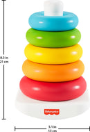 Fisher-Price Rock-A-Stack with 5 Rings, Plant-Based Toy