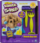 Kinetic Sand, Beach Day Fun Playset with Castle Molds, Tools, and 12 oz. of Kinetic Sand for Ages 3 and Up