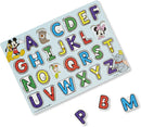 Melissa & Doug Disney Classics Alphabet Wooden Peg Puzzle (26 pcs)