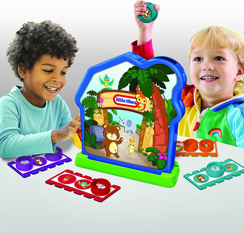 TCG Toys Little Tikes Animal Zoo Bingo Multi-Player Kids Game, Multicolor