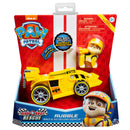 PAW Patrol, Ready, Race, Rescue Rubble’s Race & Go Deluxe Vehicle with Sounds, for Kids Aged 3 and Up