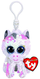 DIAMOND WHITE UNICORN FLIPPABLE CLIP