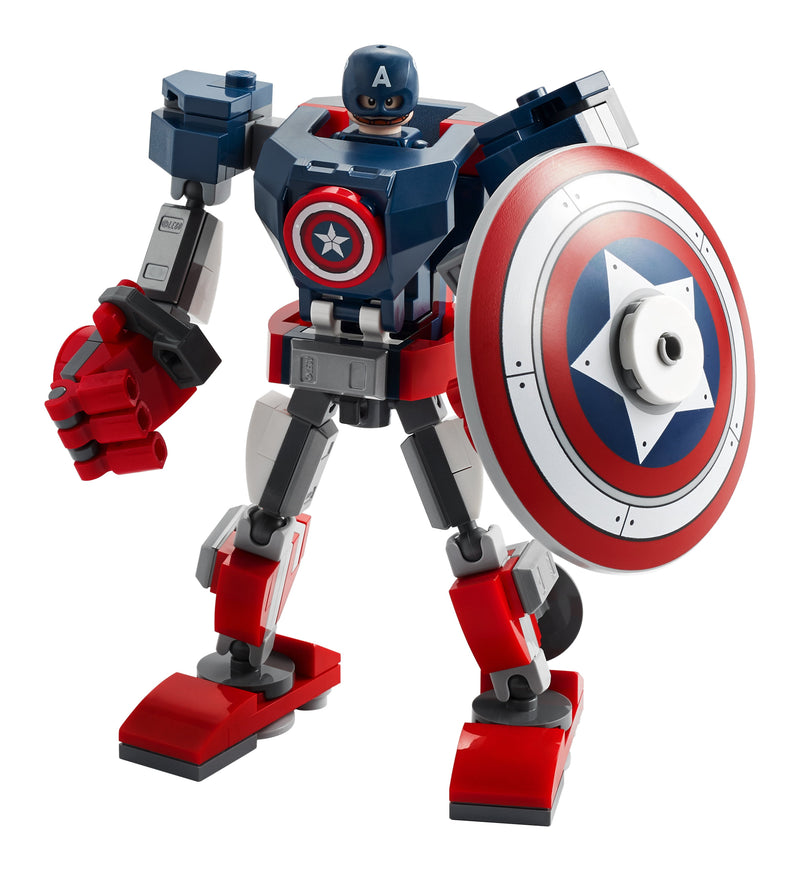 LEGO Marvel Avengers Classic Captain America Mech Armor 76168 Collectible Toy (121 Pieces)
