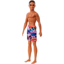 Barbie Ken Beach Doll Wearing Tropical Print Swimsuit