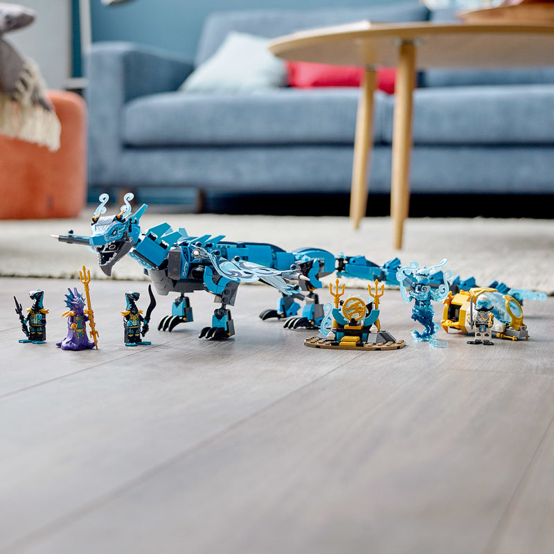 LEGO NINJAGO Water Dragon 71754 Building Toy with Posable Ninja Dragon Toy (737 Pieces)