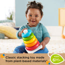 Fisher-Price Rock-A-Stack with 5 Rings, Plant-Based Toy