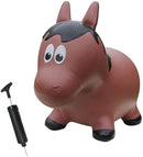 Farm Hoppers FHA1201 Inflatable Toddler Safe Bouncing Horse Brown