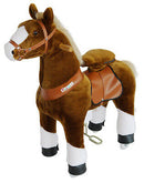 Mobile Advance PonyCycle Ride-On Horse for 3-5 Years Old - Small No Battery Required (Brown)
