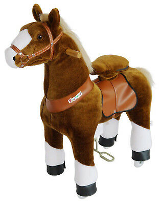 Mobile Advance PonyCycle Ride-On Horse for 3-5 Years Old - Small No Battery Required (Brown)