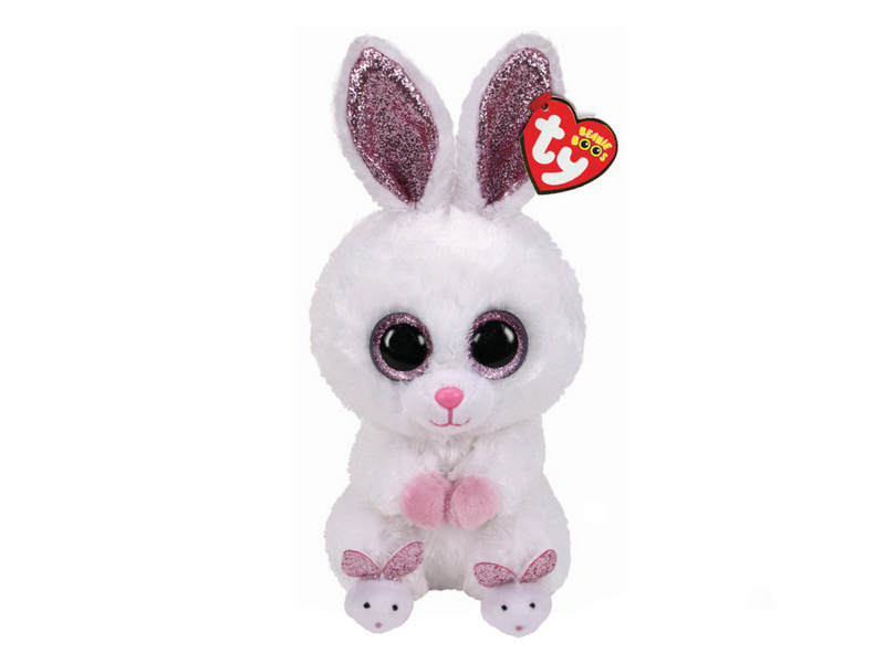TY Beanie Boos Slippers the Easter Bunny with Slippers 6"