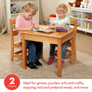 Melissa & Doug Wooden Table & Chairs - Natural
