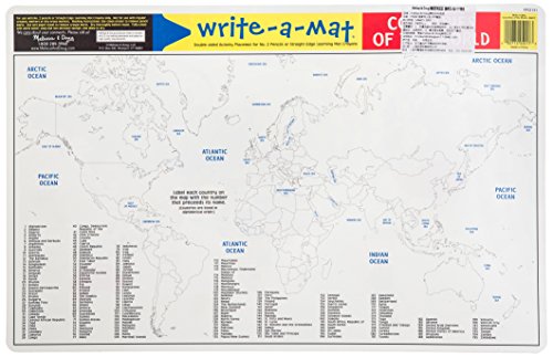 Melissa & Doug Countries of the World Write-A-Mat