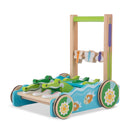 Melissa & Doug First Play Chomp & Clack Alligator Push Toy (Developmental Toy, 15” H x 15” W x 11.75” L)