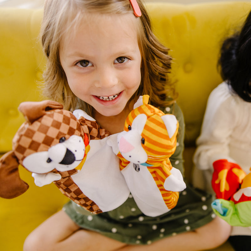 Melissa & Doug Playful Pets Hand Puppets (Set of 4)
