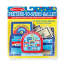 Melissa & Doug Pretend-to-Spend Toy Wallet With Play Money and Cards (45 pcs)
