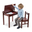 Melissa & Doug Lift-Top Desk & Chair - Espresso Children's Furniture