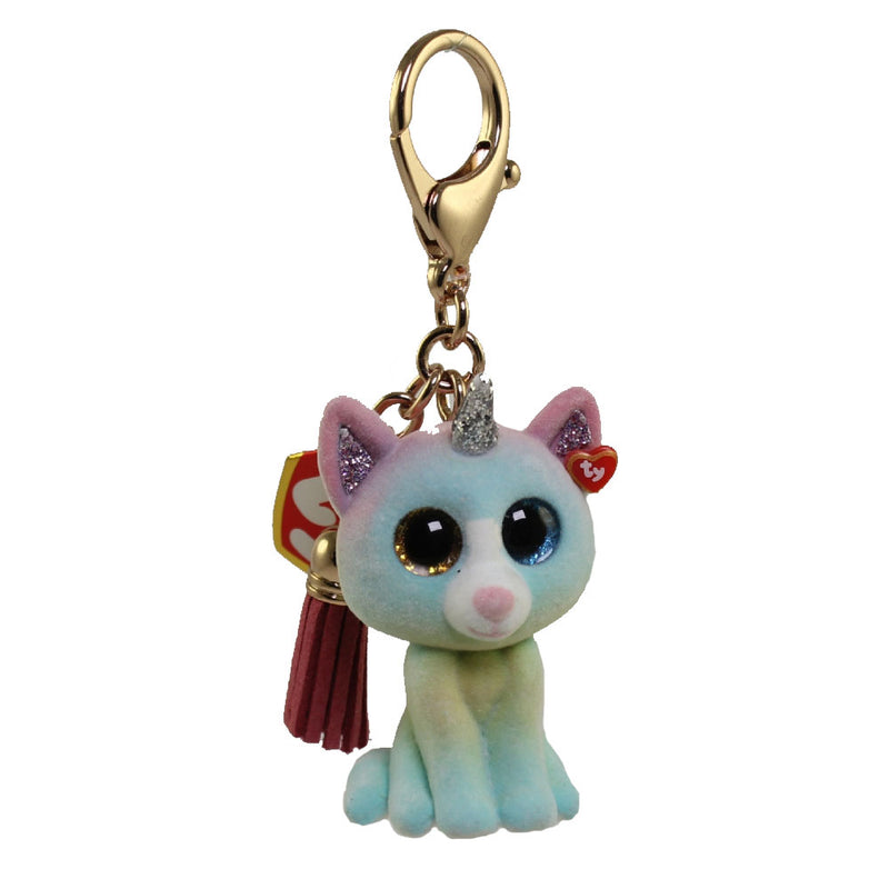 TY Beanie Boos - Mini Boo Collectible Clips - HEATHER the Cat (2 inch)