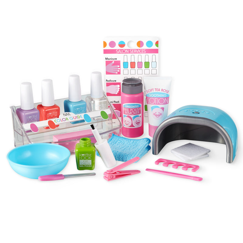 Melissa & Doug Love Your Look Pretend Nail Care Play Set – 22 Pieces for Mess-Free Play Mani-Pedis (DOES NOT CONTAIN REAL COSMETICS)