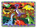Melissa & Doug Dinosaur Wooden Chunky Puzzle (7 pcs)