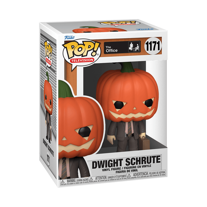 Funko Pop! TV: The Office- Dwight with Pumpkinhead Vinyl Figure