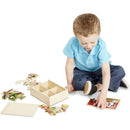 Melissa & Doug Farm 4-in-1 Wooden Jigsaw Puzzles in a Storage Box (48 pcs total)