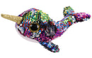 Calypso Narwhal Flippable Beanie Boo 6"