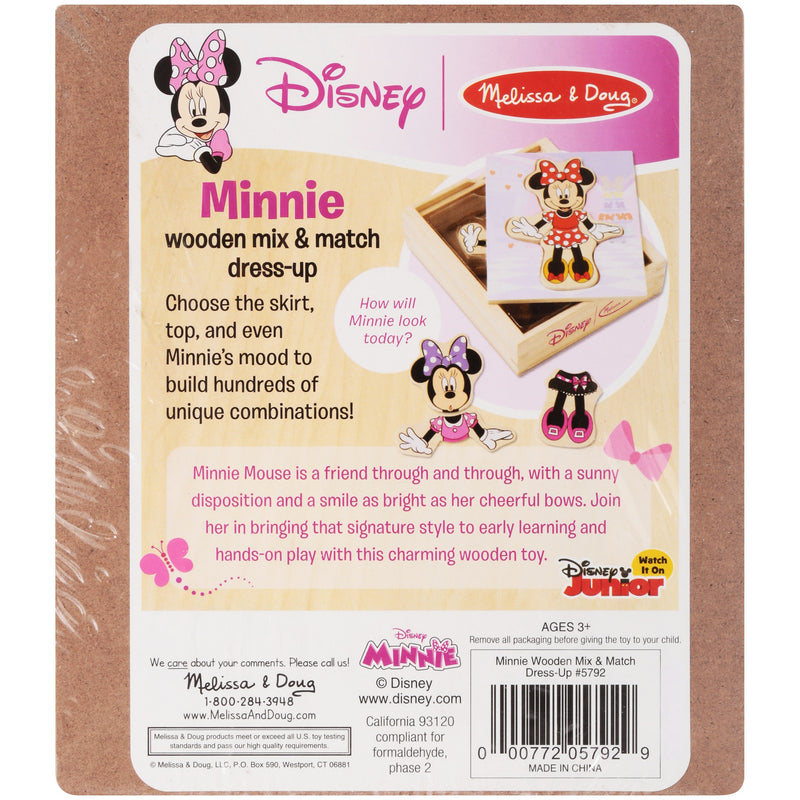 Melissa & Doug Disney Minnie Mouse Wooden Mix and Match Dress-Up