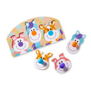 Melissa & Doug First Play Wooden Jumbo Knob Farm Animal Puzzle (3 pcs)