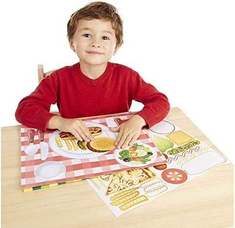 Melissa & Doug Sticker Pad - Make-a-Meal, 225+ Food Stickers