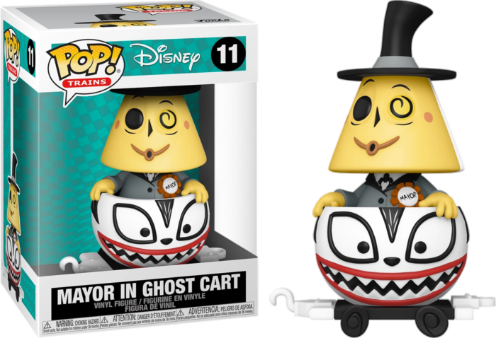 Funko POP! Train: The Nightmare Before Christmas - Mayor in Ghost Cart Collectable