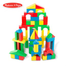 Melissa & Doug 100 Wood Blocks Set