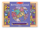 Melissa & Doug Butterfly Friends Wooden Bead Set With 150+ Beads for Jewelry-Making