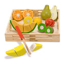 Melissa & Doug Cutting Fruit Set - Wooden Play Food Kitchen Accessory