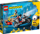 LEGO Minions Unstoppable Bike Chase 75549 Minions Toy Set, with Bob, Stuart and Gru Minion Figures (136 Pieces)
