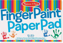 Melissa & Doug Finger Paint Paper Pad - 50 12"x18" Sheets for Kids Arts And Crafts Age 2+