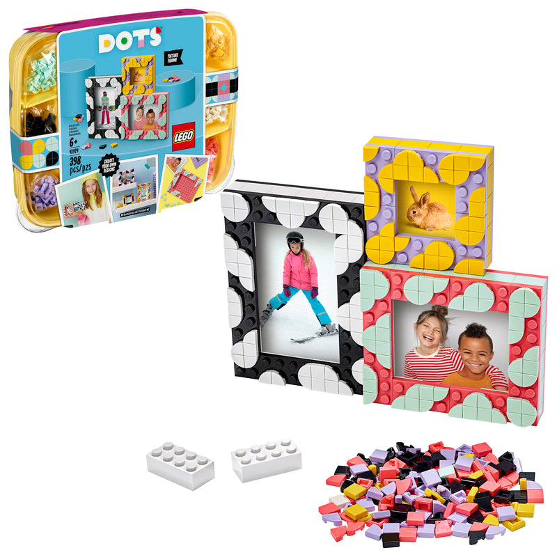 LEGO DOTS Creative Picture Frames 41914 DIY Picture Frame Craft Decorations Kit, Building Toy for Kids (398 Pieces)