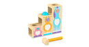 Melissa & Doug First Play Pound and Roll Stairs Wooden 3-Piece Baby Kids Hammer and Ball Toy