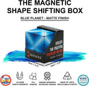 SHASHIBO Shape Shifting Box - Award-Winning, Patented Fidget Cube w/ 36 Rare Earth Magnets - Transforms Into Over 70 Shapes, Download Fun in Motion Toys Mobile App (Original Series - Blue Planet)