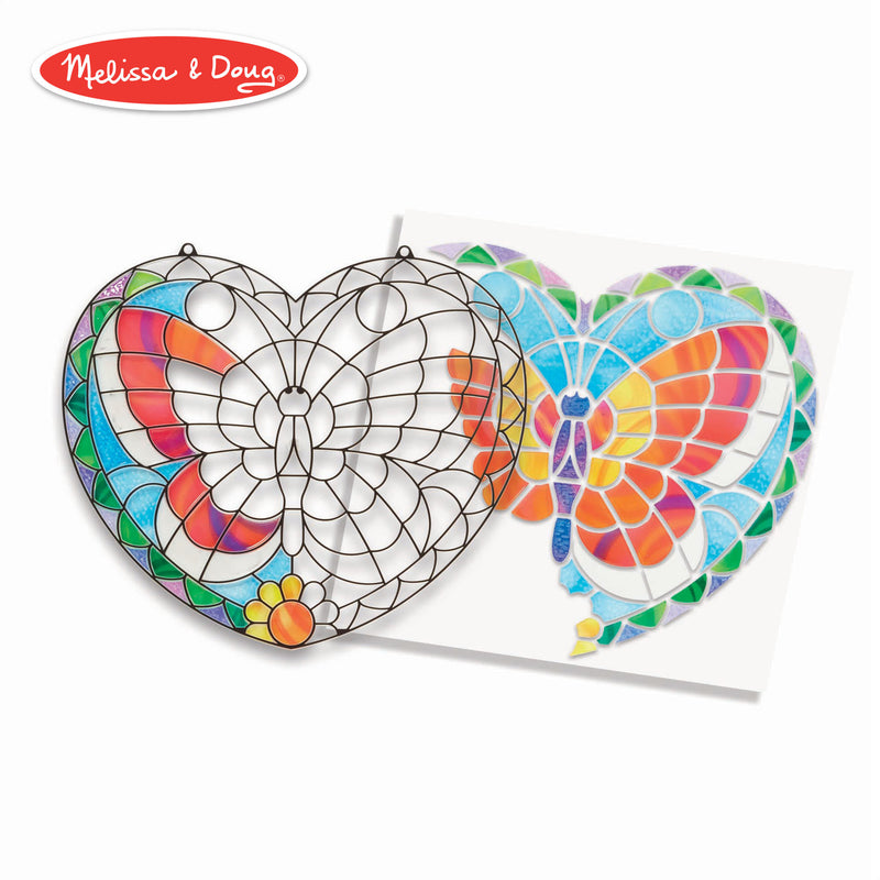Melissa & Doug Stained Glass Made Easy Activity Kit: Butterfly - 140+ Stickers
