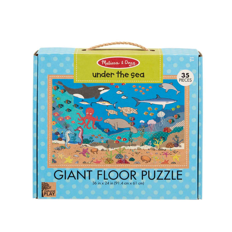 Melissa & Doug Natural Play Giant Floor Puzzle: Under The Sea (35 Pieces)